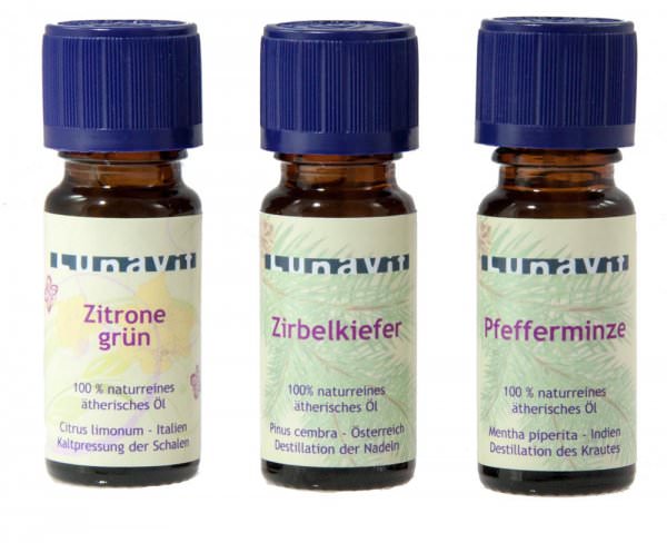 Produktbild 3-er Set Ätherische Öle mit Lavaperlenarmband Lavar